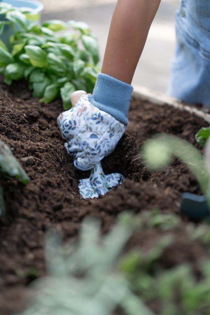 Little Dutch Kinder-Gartenhandschuhe Forest Friends – Detailansicht