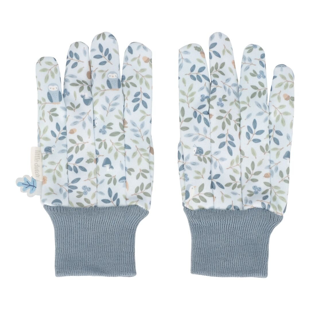Gartenhandschuhe Forest Friends von Little Dutch – blaue Kinderhandschuhe