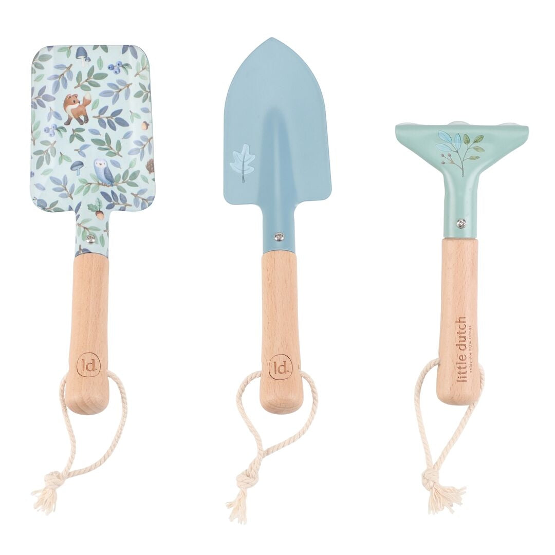 Forest Friends Kinder-Gartenwerkzeug von Little Dutch – Schaufeln und Harke im Detail
