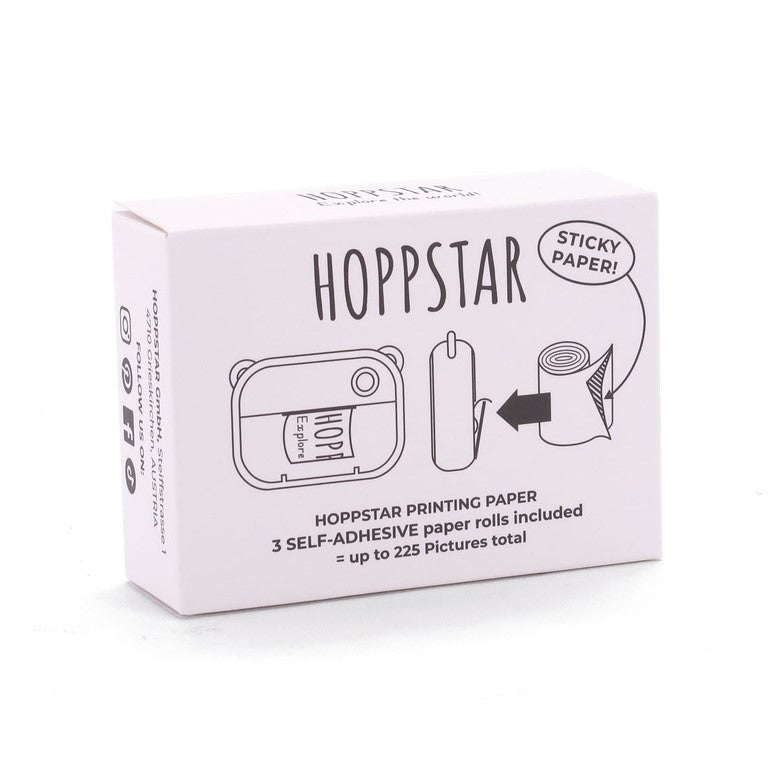 Hoppstar selbstklebendes Thermopapier im 3er-Nachfüllpack