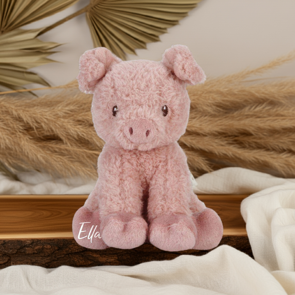 Pluszowa świnka Little Farm 17 cm – od urodzenia