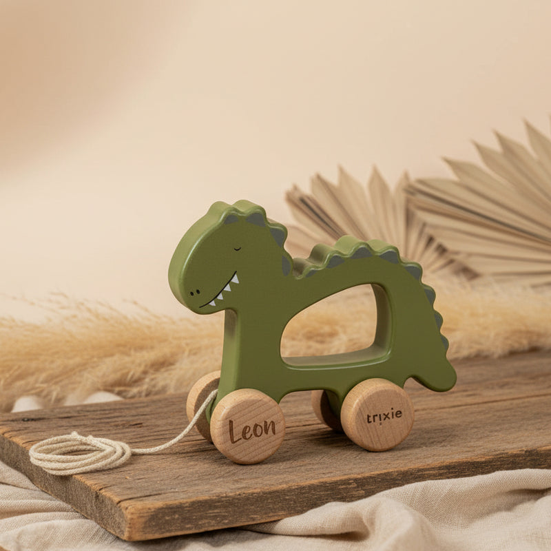 Houten trekdier - Meneer Dino | Trixie
