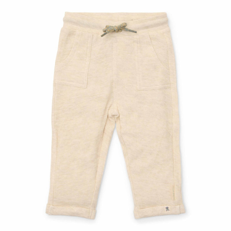 Jogginghose Birch von Little Dutch – sandfarbene Kinderhose aus Bio-Baumwolle