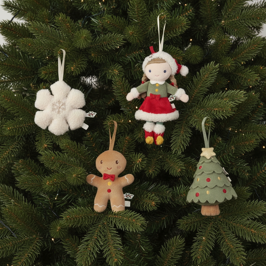 Little Dutch Weihnachtsanhänger-Set Rosa GRS – 4-teilig