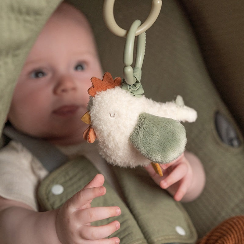 Little Farm Zittertier Huhn mit Vibrationsfunktion für Babys