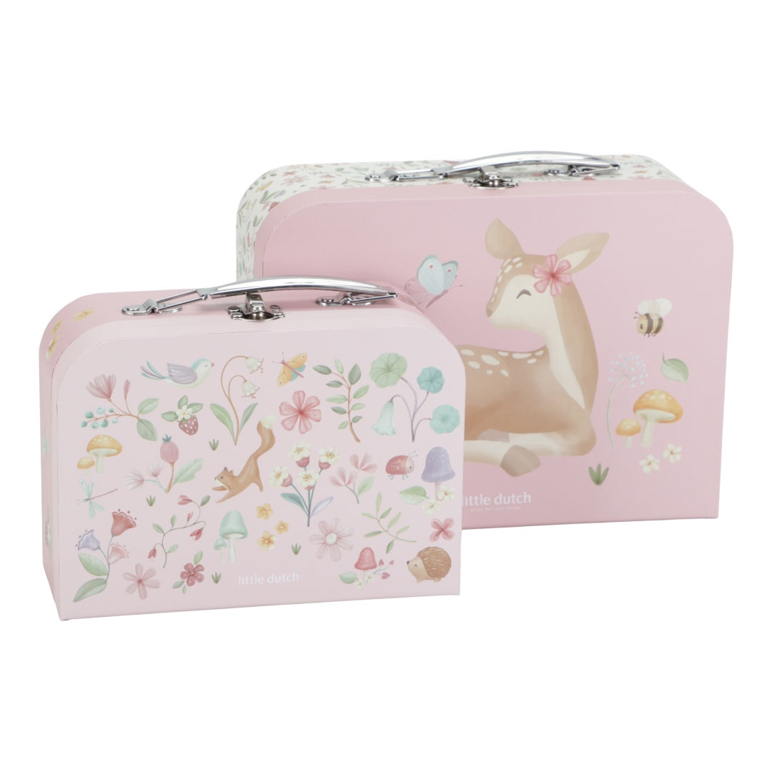 Little Dutch Fairy Garden Kofferset Rosa – 2-teiliges Spielkofferset ab 2 Jahren