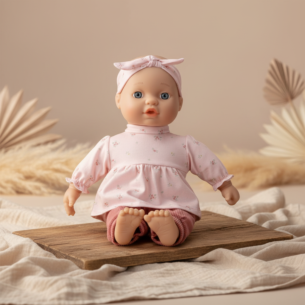 Babypuppe Lily mit individueller Namenspersonalisierung – Geschenk für Kinder