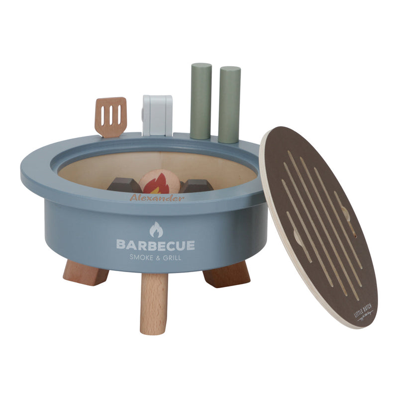 Little Dutch Grill Spielzeug Set aus Holz personalisierbar ab 3 Jahren