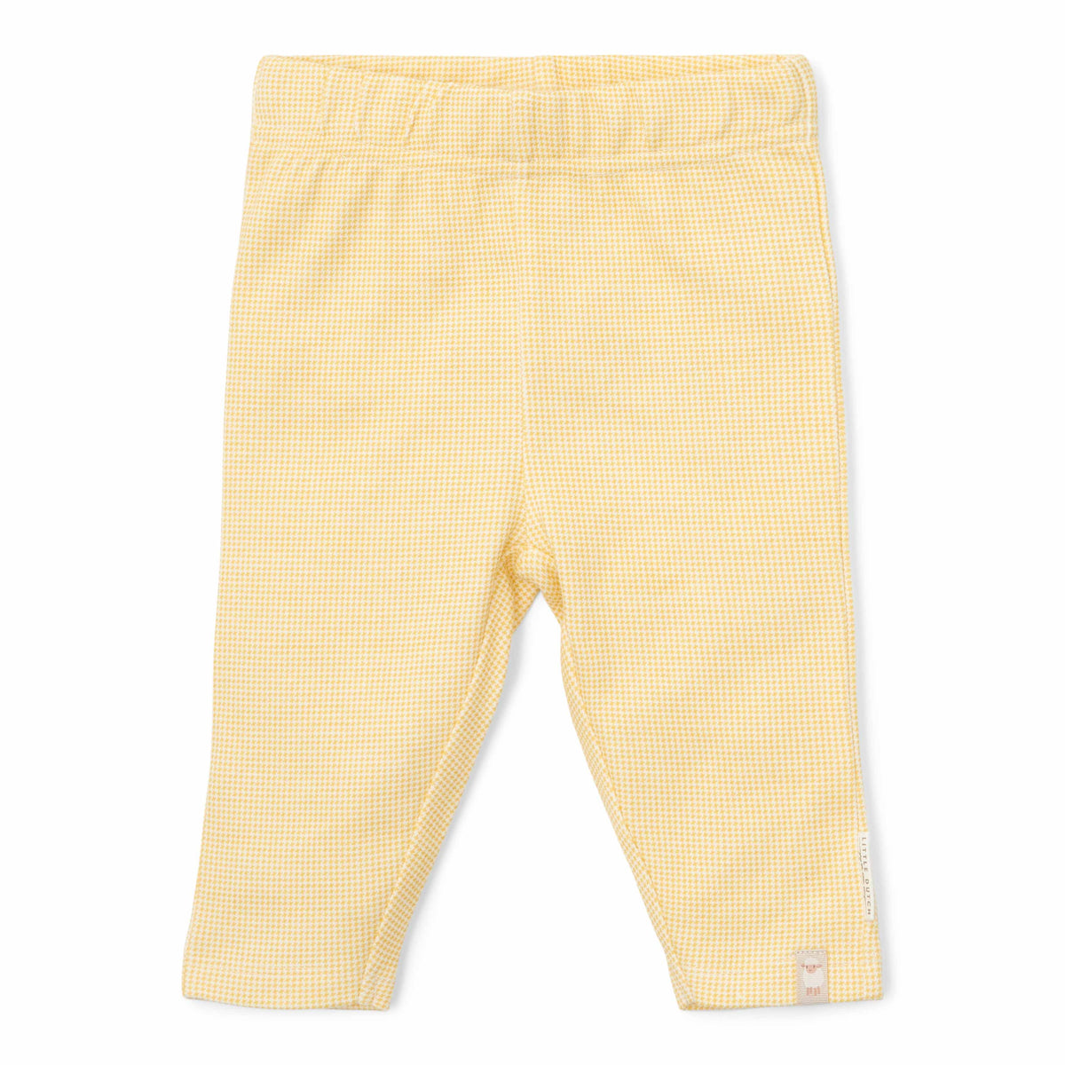 Warm Yellow karierte Little Farm Leggings von Little Dutch für Babys