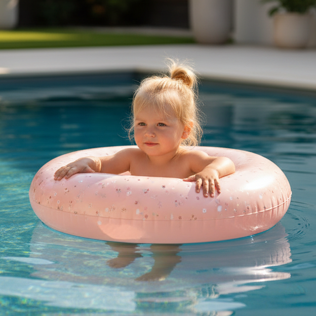 Schwimmring Flowers & Butterflies in Pink – Produktansicht