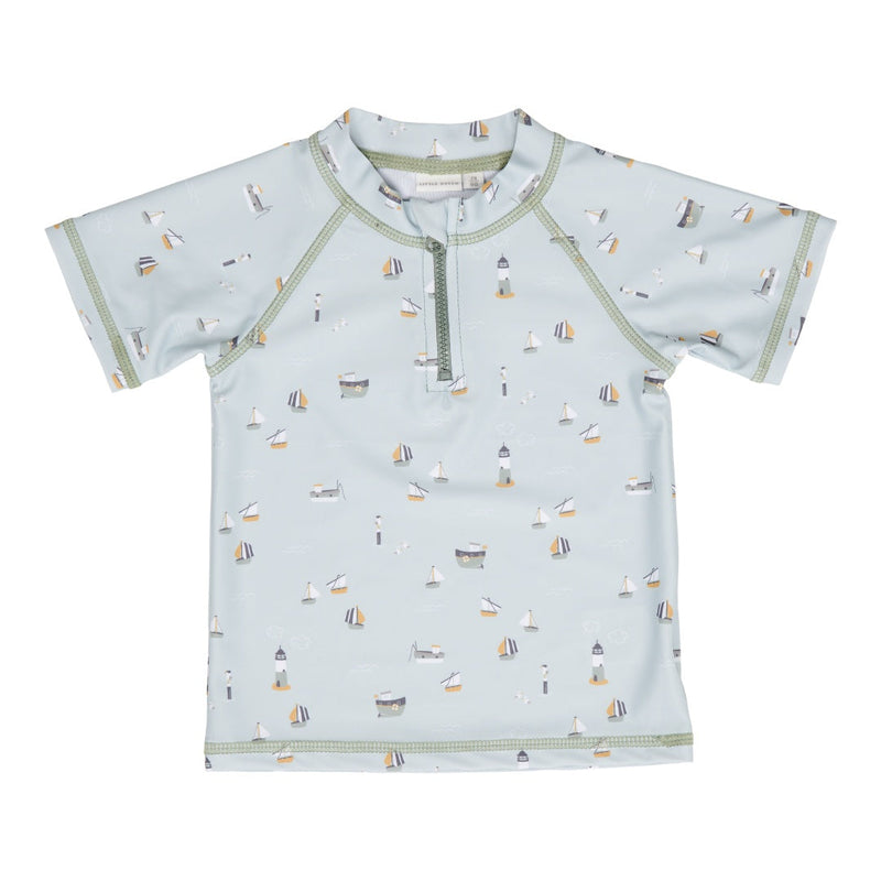 Little Dutch Badeshirt Sailors Bay Olive in Größe 62/68