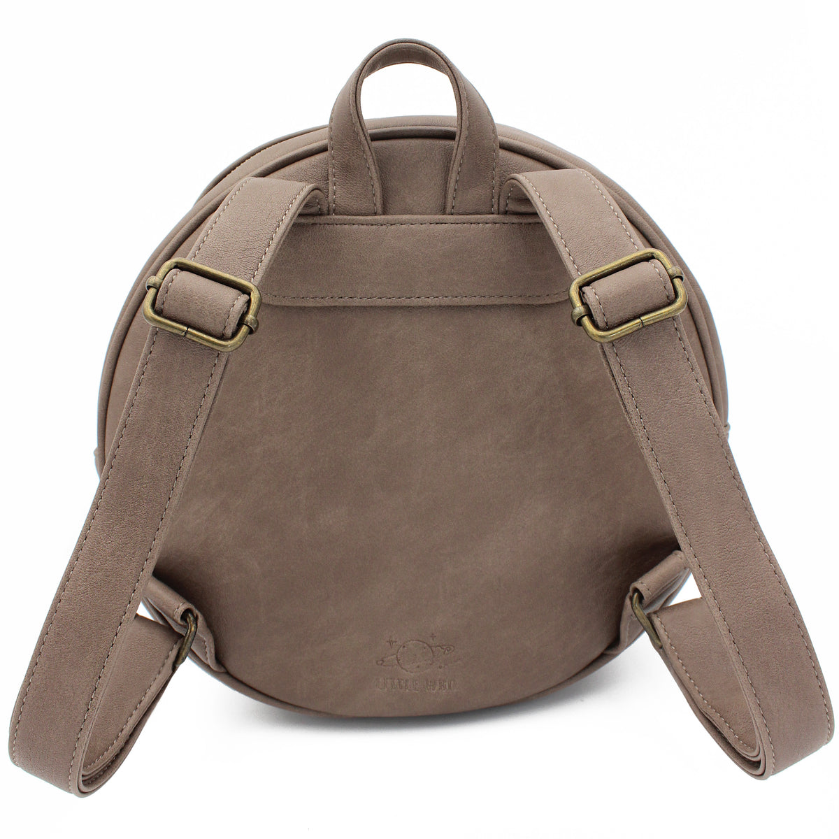 Little Who Weltkugel Kolumbus Rucksack – Detailansicht des veganen 25 cm hohen Kinder-Rucksacks mit verstellbaren Trägern