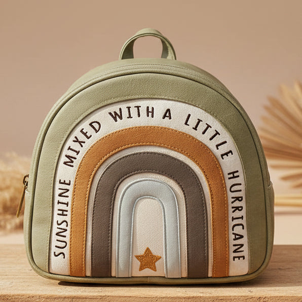 Little Who Kinder-Rucksack Regenbogen Grün 5 Liter
