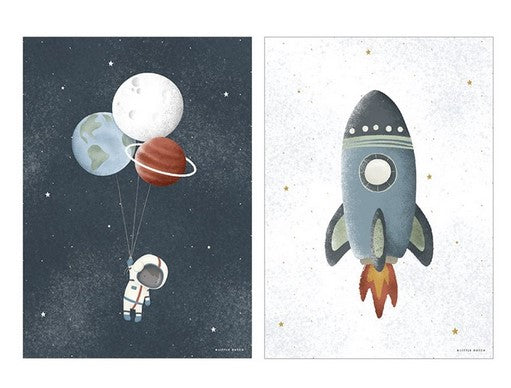 A3 Poster Space beidseitig bedruckt für das Kinderzimmer