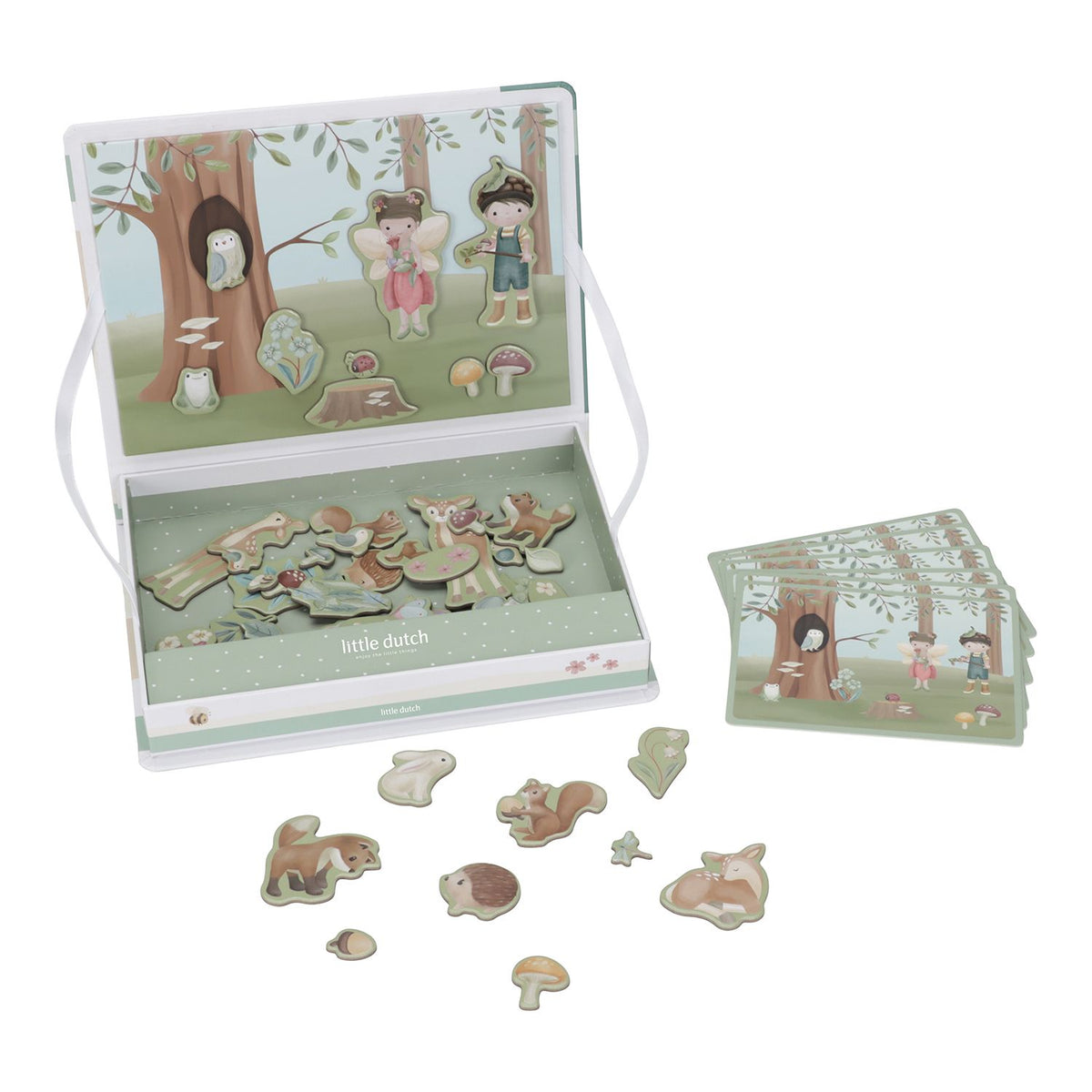 Magnetspiel Forest Friends von Little Dutch mit magnetischen Waldfiguren und Vorlagen