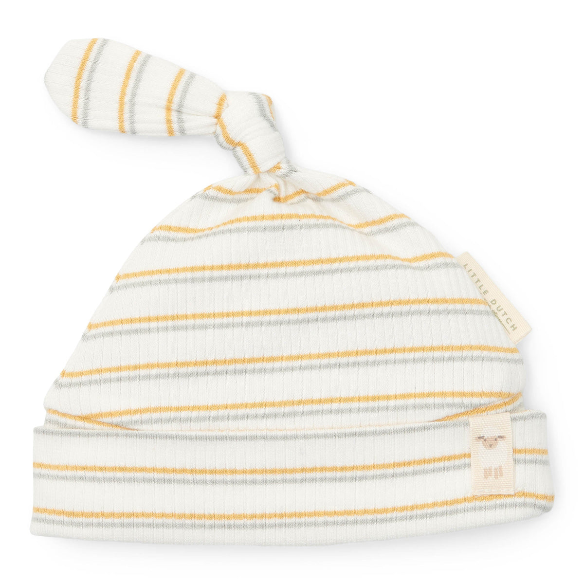 Gestreifte Little Farm Babymütze von Little Dutch für 0–3 Monate