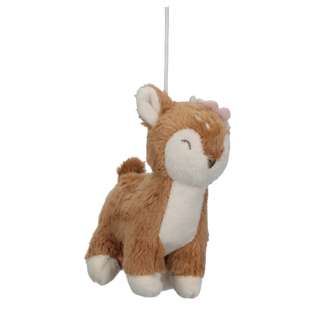 Little Dutch Musik-Mobile Fairy Garden – Baby-Mobile mit Reh, Vogel, Blume, Pilz und Erdbeere für Kinderbett oder Laufstall