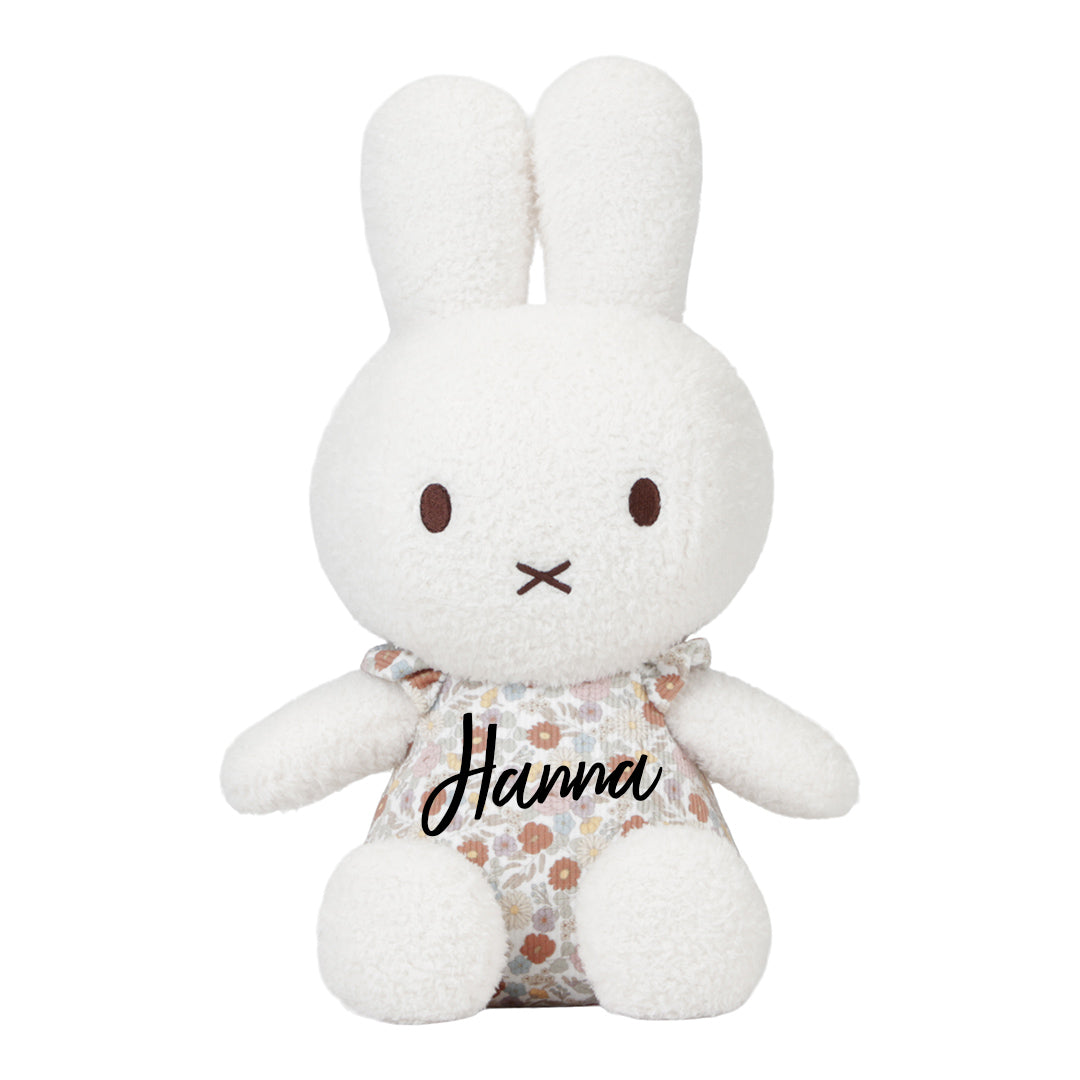 Miffy Little Flowers Kuscheltier 35 cm – optional mit Name personalisierbar