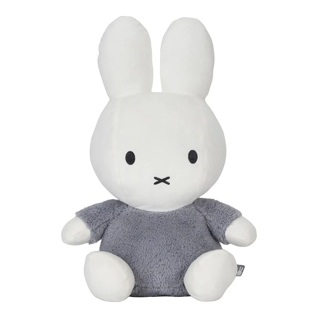 Miffy Kuscheltier Hase Fluffy Blau 35 cm von Tiamo – weicher blauer Kuschelhase für Babys und Kinder ab 0 Monaten