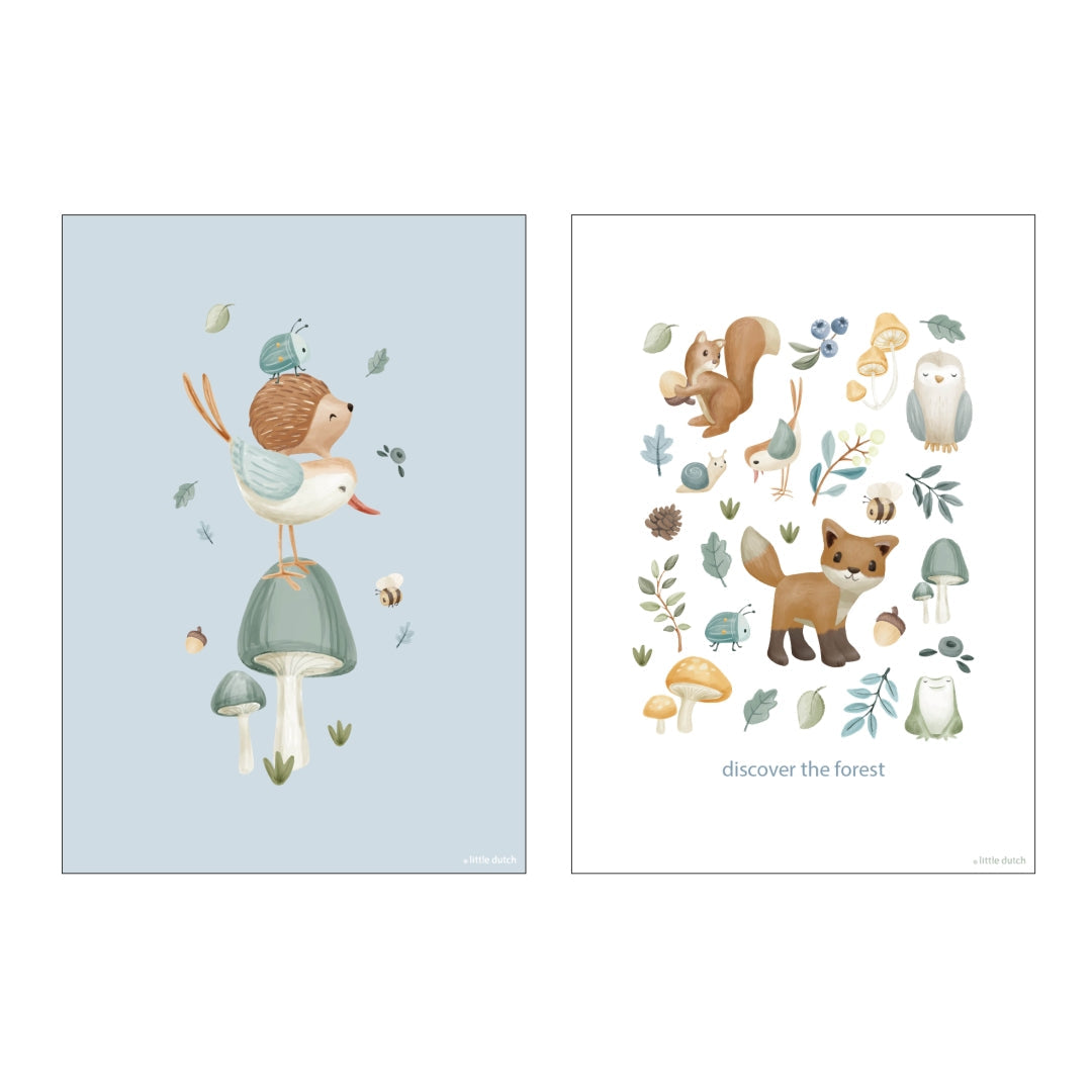 Little Dutch Poster Forest Wonders A3 – doppelseitig