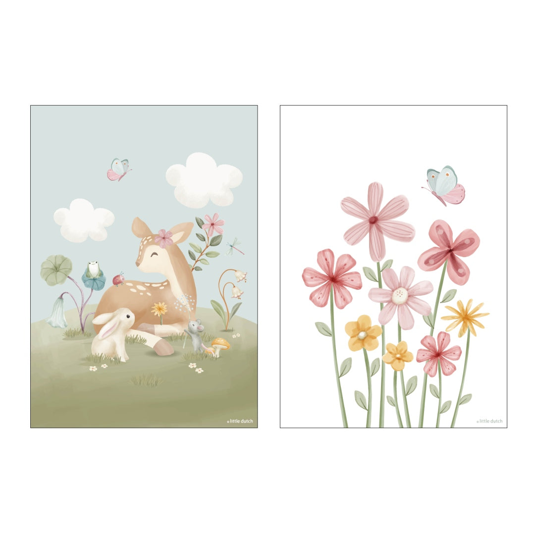 Poster Fairy Garden A3 | Little Dutch