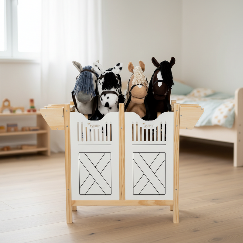 byAstrup Hobby Horse Pferdestall für vier Steckenpferde