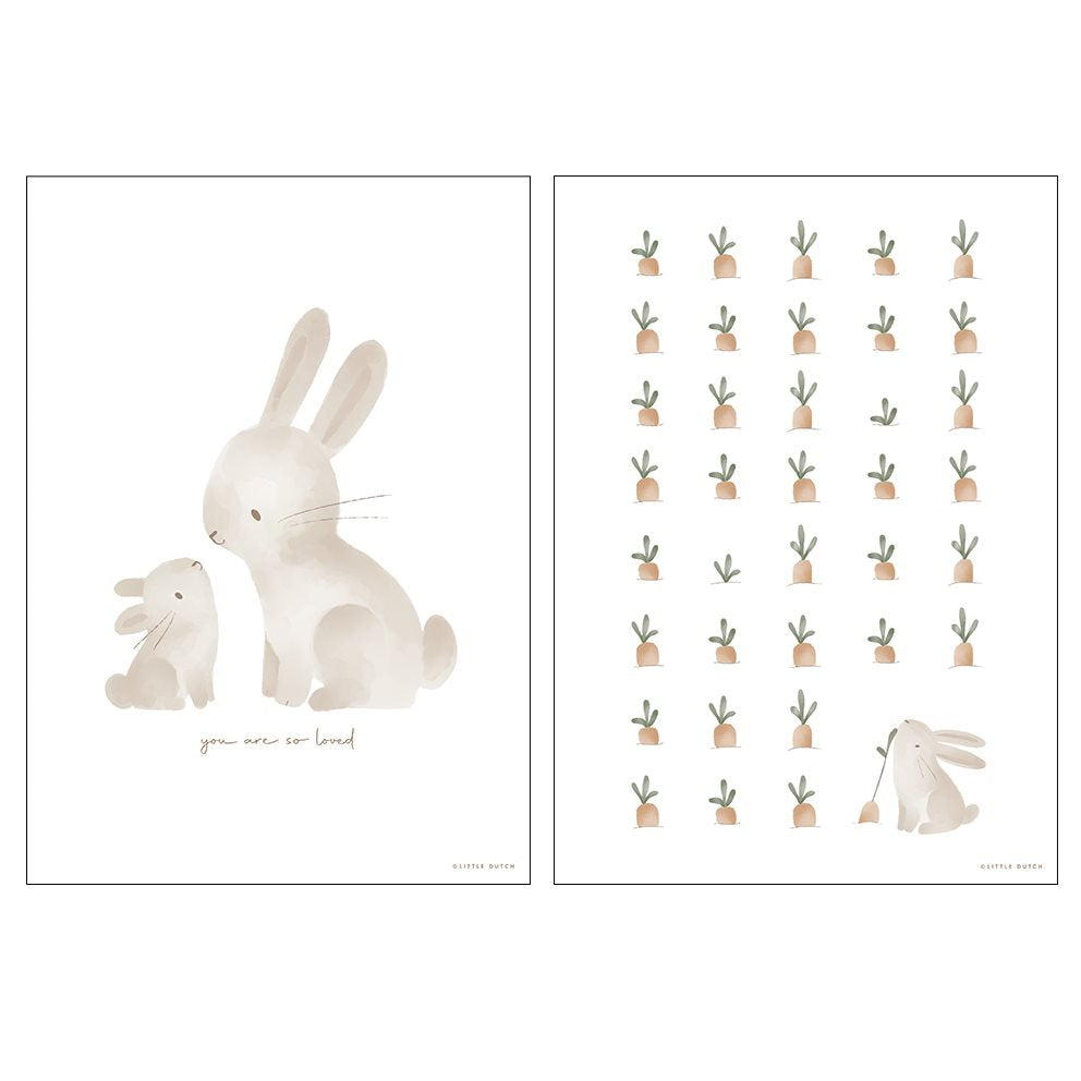 Little Dutch Poster A3 Baby Bunny 29,7 × 42 cm