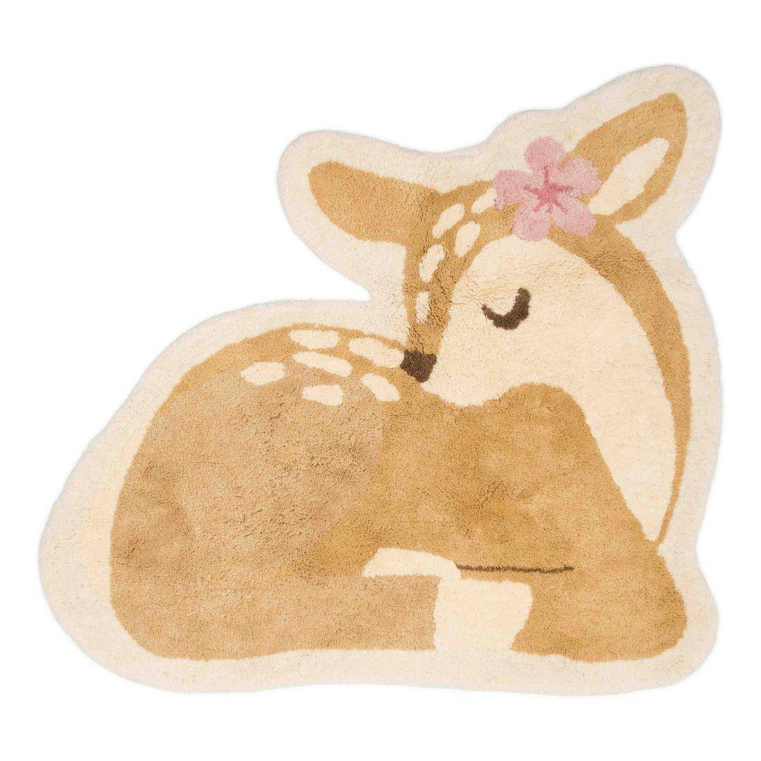 Vloerkleed Hert 103 x 110 cm - Fairy Garden | Little Dutch