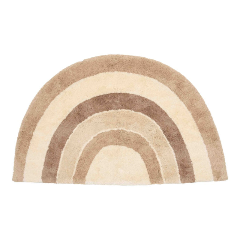 Little Dutch Regenbogen-Teppich Natur 80 × 130 cm – antirutsch