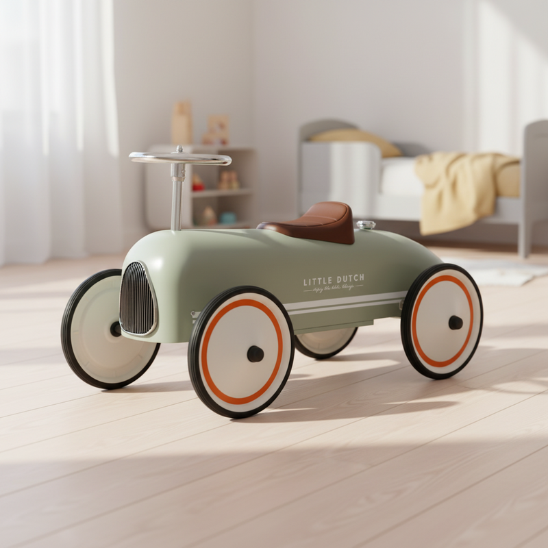 Little Dutch Rutschauto Retro Oliv – ab 2 Jahren