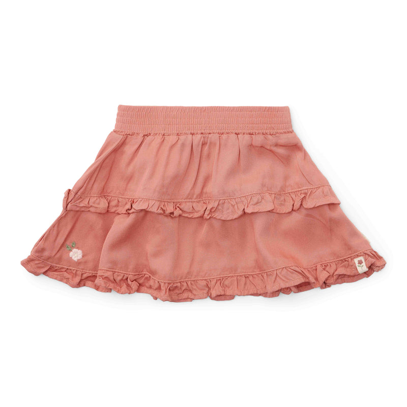 Rock Warm Rose von Little Dutch – Kinderrock mit Rüschen aus der Little Farm Kollektion