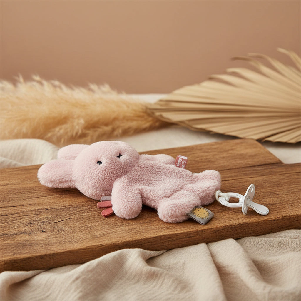 Miffy Schnullertuch Fluffy Pink von Tiamo