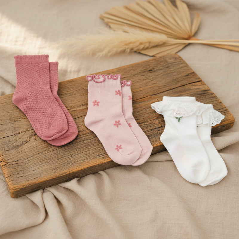 Little Dutch Socken 3er-Set Fairy Garden Größe 17–19
