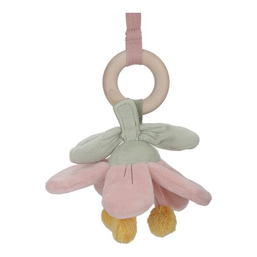 Little Dutch Spieltrapez Fairy Garden in Pink – Holz-Babygym mit Reh, Blume und Erdbeere für Babys von 0 bis 6 Monaten
