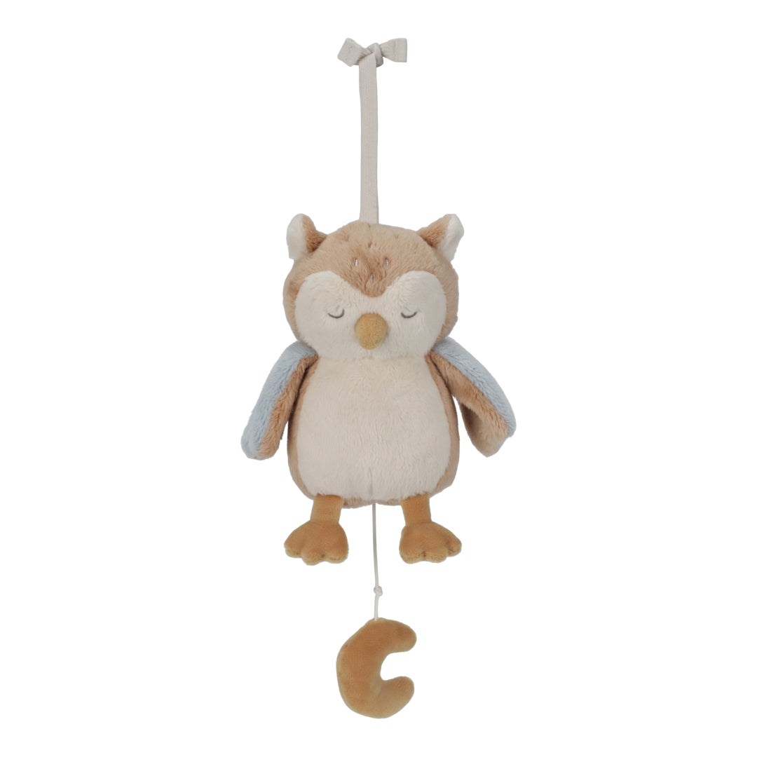 Spieluhr Eule Forest Friends von Little Dutch – weiche Einschlafhilfe mit beruhigender Melodie für Babys und Kleinkinder