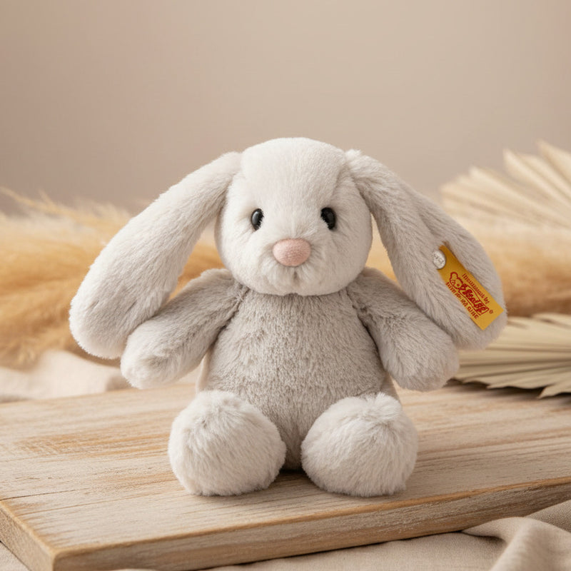 Steiff Hoppie Hase 18 cm in Hellgrau