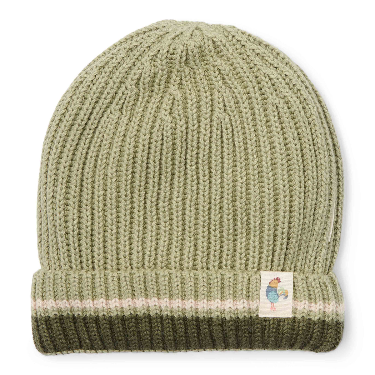 Grüne Strickmütze Little Farm von Little Dutch, Größe 74/80