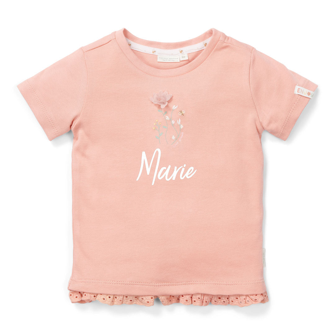T-Shirt Flower Pink kurzarm für Babys und Kleinkinder