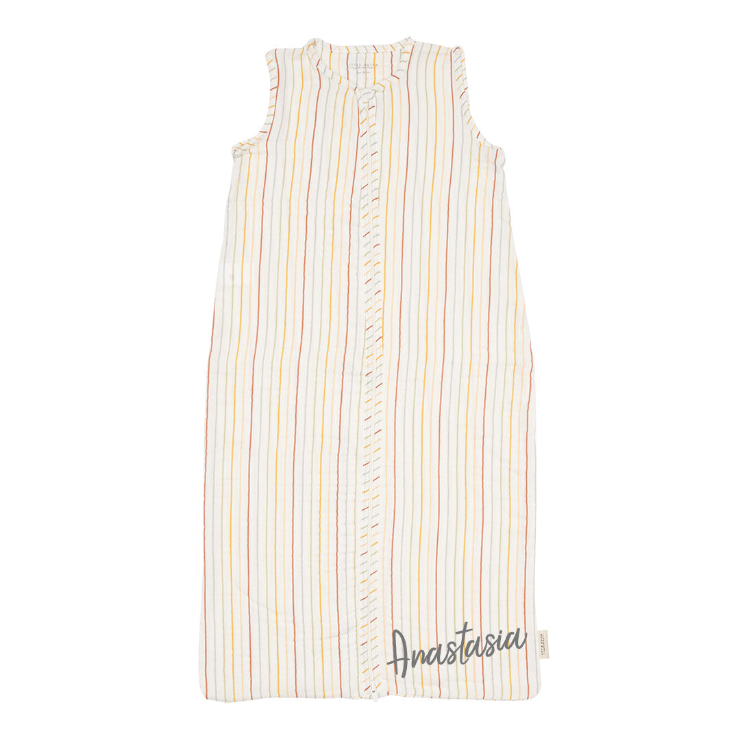 Sommerschlafsack Vintage Sunny Stripes 70 cm personalisierbar