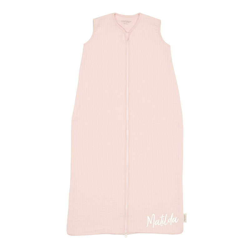 Little Dutch Sommerschlafsack Pure Soft Pink 90 cm personalisiert mit Name