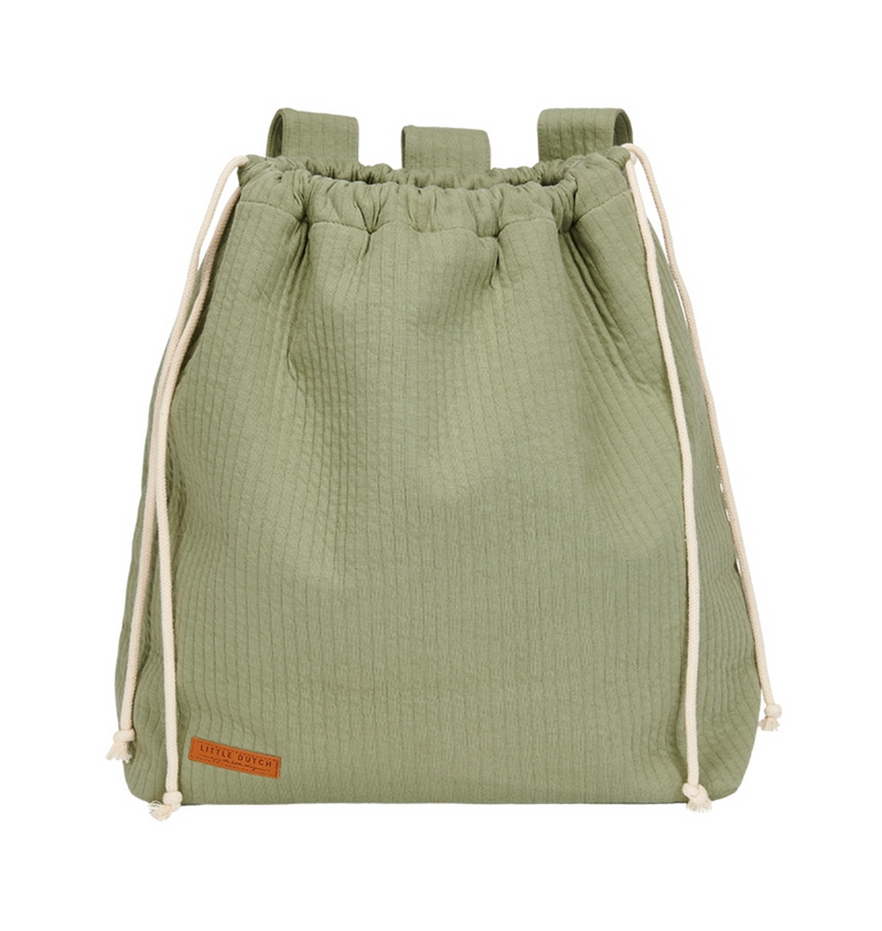Bolsa para juguetes Little Dutch Pure Olive 40 × 50 × 15 cm