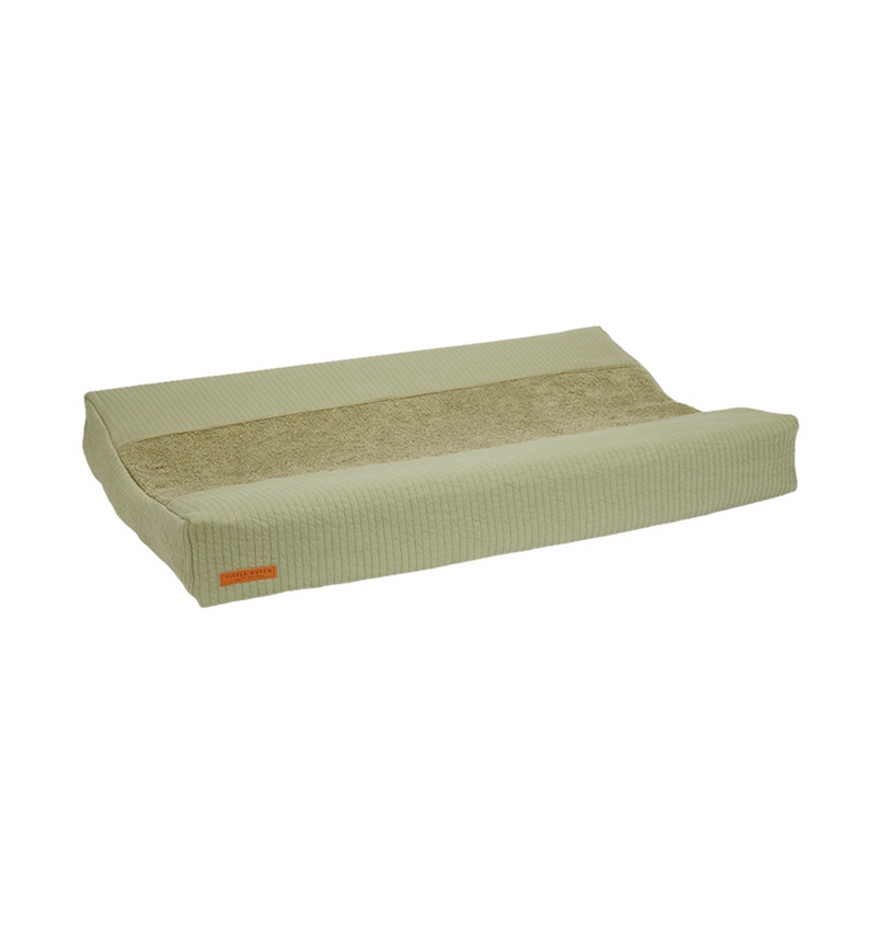 Little Dutch Wickeltischauflagenbezug Pure Olive 44 × 68–72 cm