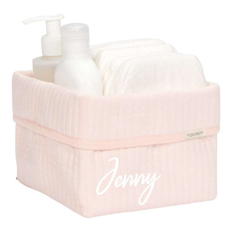 Little Dutch Pflegekörbchen Pure Soft Pink 15 × 15 × 15 cm