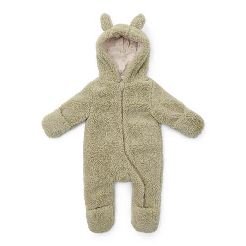 Teddy-Strampler Soft Green Größe 50/56 | Little Dutch