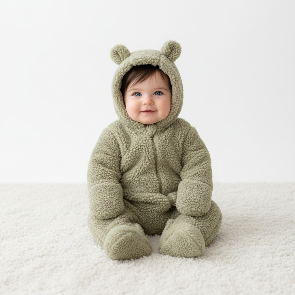 Little Dutch Teddy-Strampler Soft Green Größe 50/56