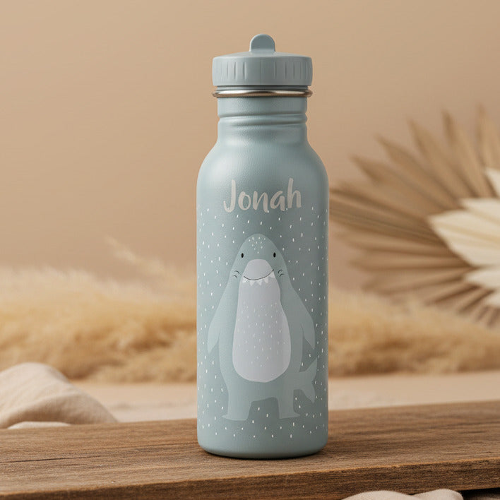 Trixie Trinkflasche Herr Hai 500 ml – personalisierbar