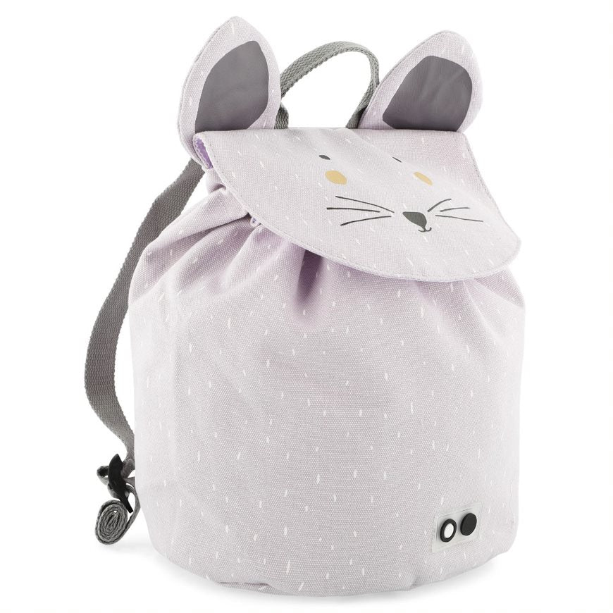 Trixie Mini-Rucksack Frau Maus für Kinder – kompakter Rucksack mit Mausmotiv und Platz für Brotdose, Spielzeug und kleine Alltagsbegleiter