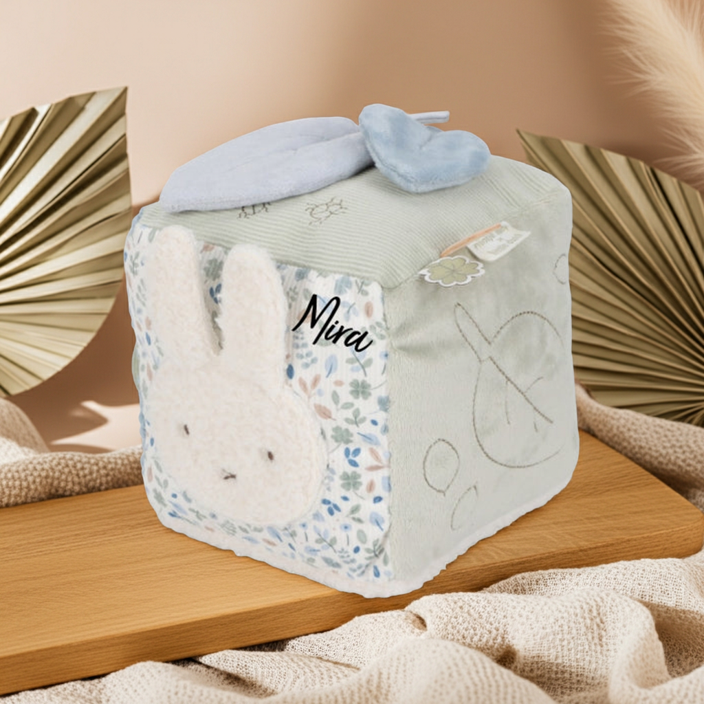 Miffy x Tiamo Aktivitätswürfel Soft Lucky Leaves – Spielansicht