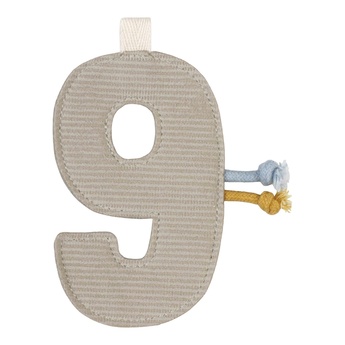 Girlanden-Element Zahl 9 Grau – Little Dutch