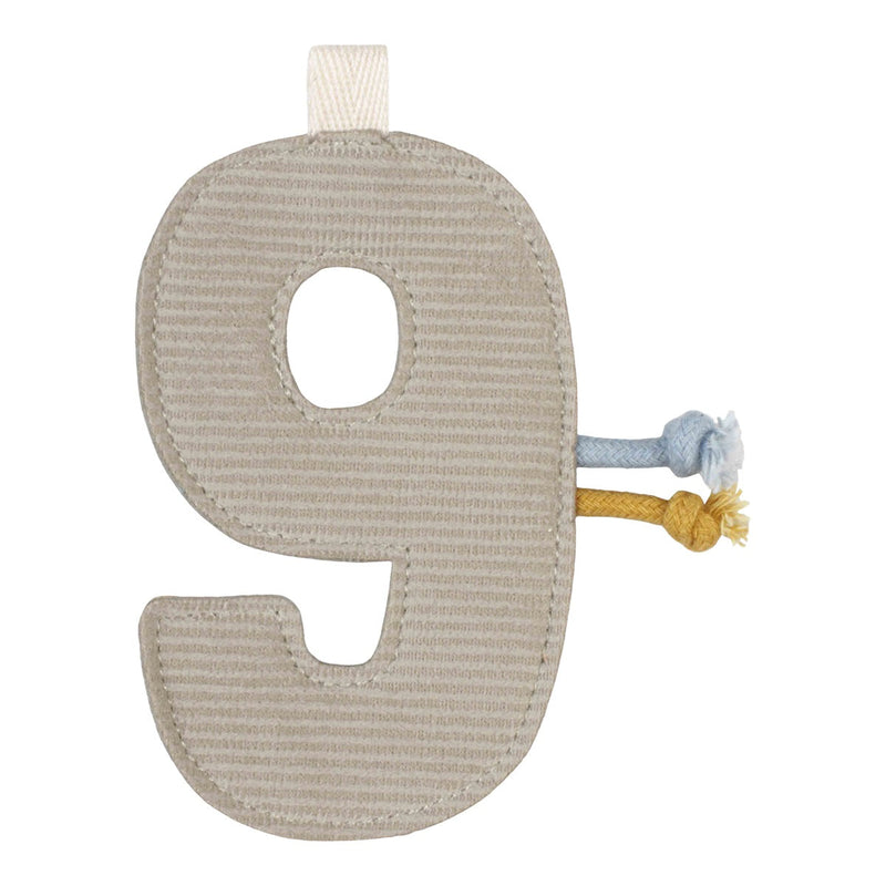 Girlanden-Element Zahl 9 Grau – Little Dutch